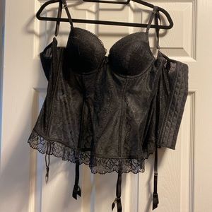 Fredricks of Hollywood corset black medium